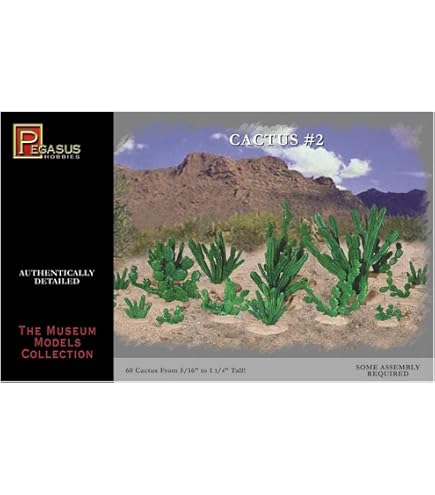 Amazon.com: Pegasus PG6508 – Small Cactus Plastic Model kit, 8-32